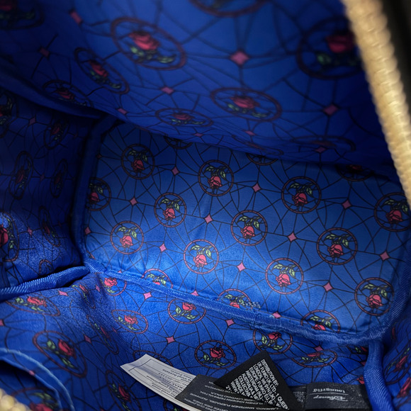 LOUNGEFLY Disney Parks Mini Backpack Castle Series Beauty & the Beast Belle NWT - Picture 10 of 16